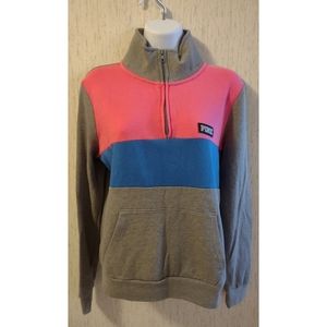 Victoria's Secret PINK Color Block Quarter Zip